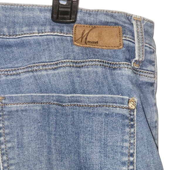 Mavi Jeans Co. Womens Medium Wash Distressed Hem Skinny Jeans With Frayed Ankle - Picture 6 of 9